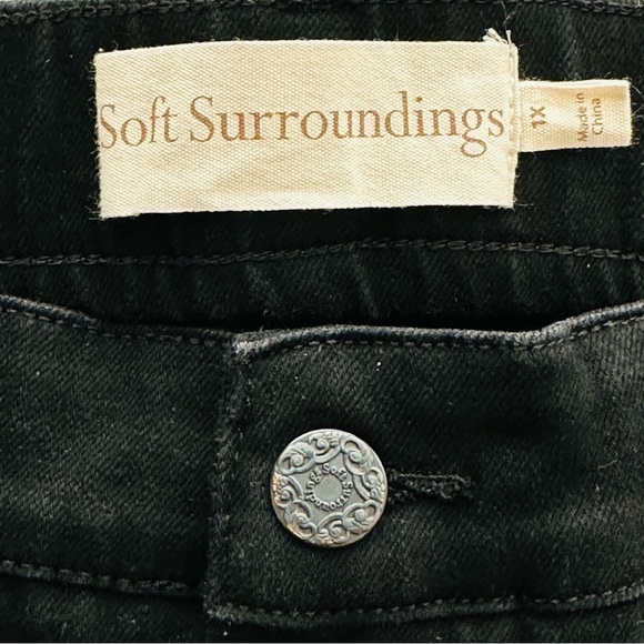 Soft Surroundings The Ultimate High Rise Slim Skinny Stretch Jeans Black Size 1X - Picture 5 of 11